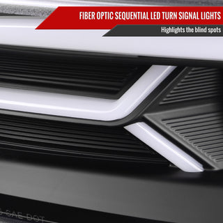 Spec D Sequential LED Projector Headlights (Matte Black): Dodge Charger 2015 - 2023