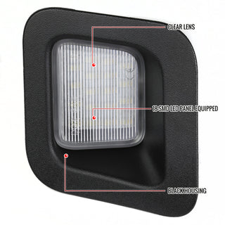 Spec D LED License Plate Lamp (Clear): Dodge Ram 2003 - 2018