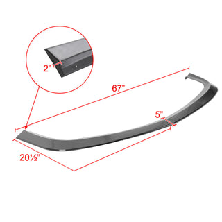 Spec D Front Bumper Lip (Glossy Black): Dodge Challenger SXT 2015 - 2021