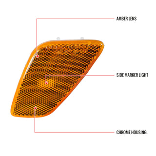 Spec D Side Marker Lights (Amber): Jeep Wrangler TJ 1997 - 2006