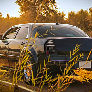 Spec D LED Tail Lights (Black, Version 2): Chrysler 300C 2005 - 2007