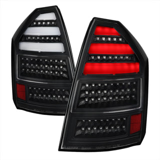 Spec D LED Tail Lights (Black, Version 2): Chrysler 300C 2005 - 2007