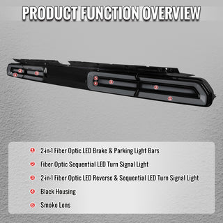 Spec D Sequential LED Turn Signal Tail Lights Black Housing: Dodge Challenger 2008-2014