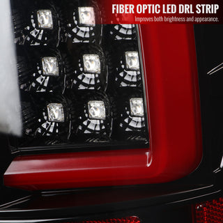 Spec D LED Tail Lights (Gloss Black, G2): Dodge Ram 2002 - 2005