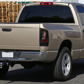Spec D LED Tail Lights (Gloss Black, G2): Dodge Ram 2002 - 2005