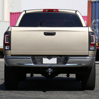 Spec D LED Tail Lights (Matte Black, G2): Dodge Ram 2002 - 2005