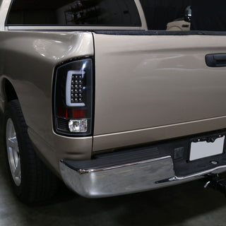 Spec D LED Tail Lights (Matte Black, G2): Dodge Ram 2002 - 2005