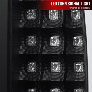 Spec D LED Tail Lights (Matte Black, G2): Dodge Ram 2002 - 2005