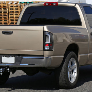Spec D LED Tail Lights (Matte Black, G2): Dodge Ram 2002 - 2005
