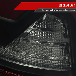 Spec D LED Bar Tail Lights (Smoke / Red LED): Dodge Ram 2002 - 2006