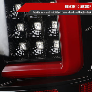 Spec D LED Tail Lights (Glossy Black): Dodge Ram 2007 - 2009