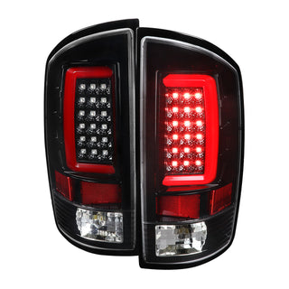 Spec D LED Tail Lights (Glossy Black): Dodge Ram 2007 - 2009