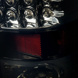 Spec D LED Tail Lights Glossy Black Smoked Lens: Fits Ram 1500 / 2500 / 3500 2009-2022