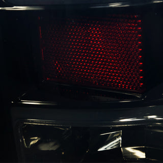 Spec D LED Tail Lights Glossy Black Smoked Lens: Fits Ram 1500 / 2500 / 3500 2009-2022