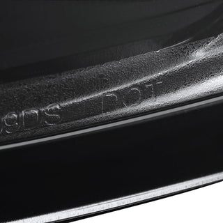 Spec D LED Tail Lights (Glossy Black w/ White LED Bar): Dodge Ram 2009 - 2018