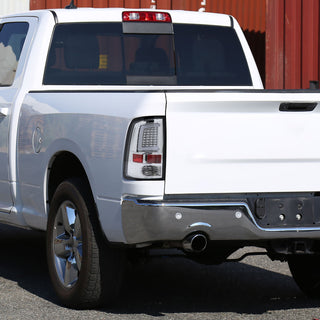 Spec D LED Tail Lights (Chrome w/ White LED Bar): Dodge Ram 2009 - 2018