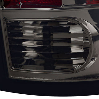 Spec D LED Tail Lights (Smoke w/ White LED Bar): Dodge Ram 2009 - 2018