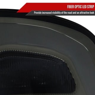 Spec D LED Tail Lights (Smoke w/ White LED Bar): Dodge Ram 2009 - 2018