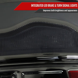 Spec D LED Tail Lights (Smoke w/ White LED Bar): Dodge Ram 2009 - 2018