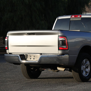 Spec D LED Tail Lights (Matte Black w/ Red LED Bar): Dodge Ram 2009 - 2018