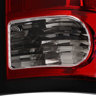 Spec D LED Tail Lights (Red w/ White LED Bar): Dodge Ram 2009 - 2018