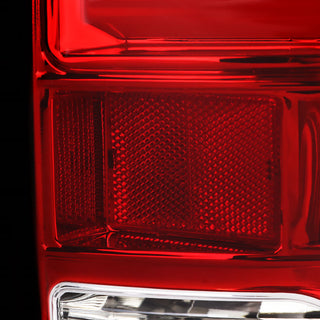 Spec D LED Tail Lights (Red w/ White LED Bar): Dodge Ram 2009 - 2018