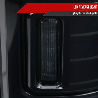 Spec D LED Tail Lights (Smoke, White LED w/ Sequential Turn Signal): Ram 2013 - 2018