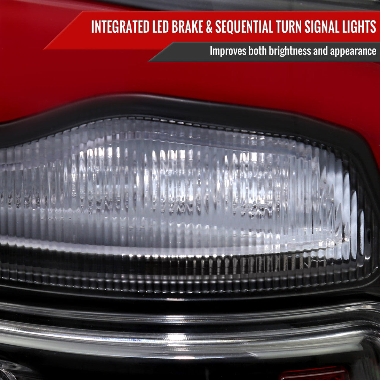 Spec D LED Tail Lights (Black, Red LED w/ Sequential Turn Signal): Ram 2013 - 2018