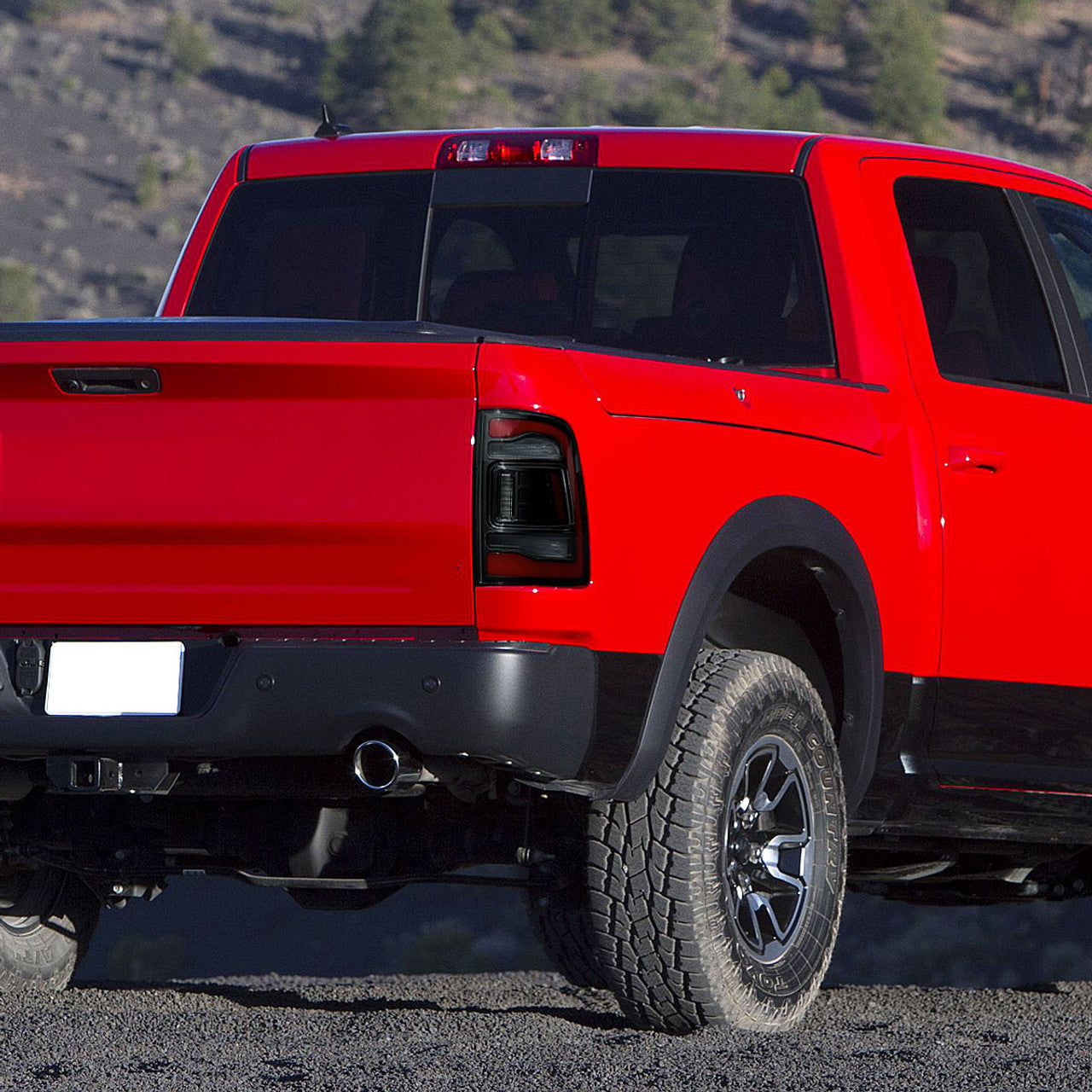 Spec D LED Tail Lights (Smoke, Red LED w/ Sequential Turn Signal): Ram 2013 - 2018