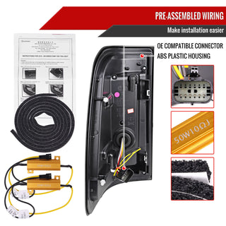 Spec D LED Tail Lights (Dark Smoke): Ram 1500 2019 - 2024