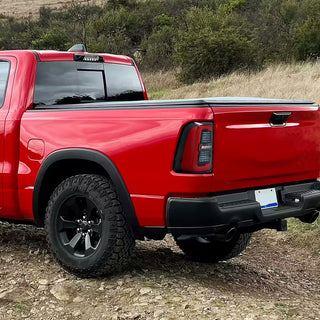 Spec D Sequential LED Strip Tail Light Jet Black: Ram 1500 2019-2024 3.6L/5.7L