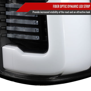 Spec D Sequential LED Tail Light Black Housing: Ram 1500 2019-2024 w/ Clear Lens