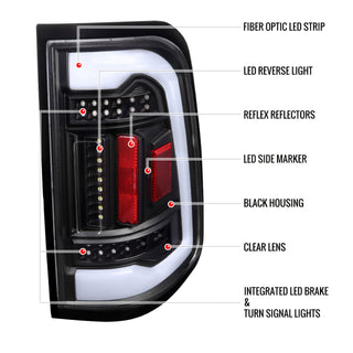 Spec D LED Tail Lights (Matte Black): Ram 1500 2019 - 2024