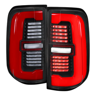 Spec D Sequential Red LED Strip Tail Light: Ram 1500 2019-2024 3.6L/5.7L