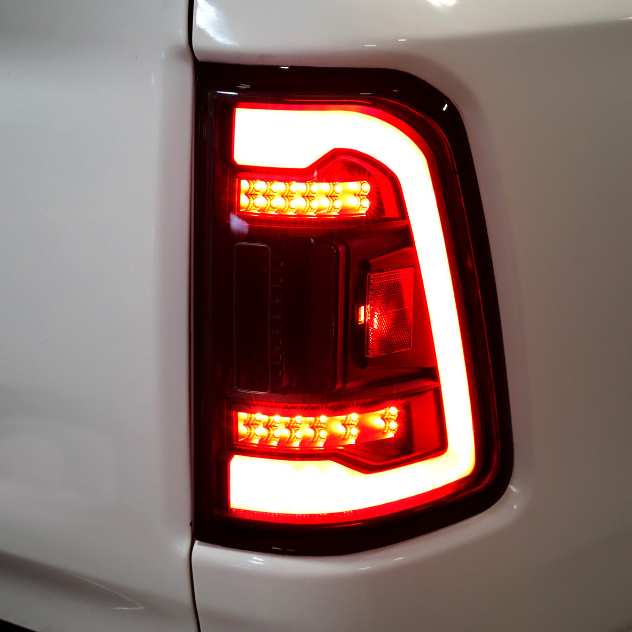 Spec D LED Tail Lights (Red/Smoke): Ram 1500 2019 - 2024