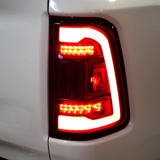 Spec D LED Tail Lights (Red/Smoke): Ram 1500 2019 - 2024