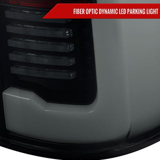 Spec D LED Sequential Signal Tail Lights Glossy Black: Fits Ram 2500/3500 2019-2024 Halogen