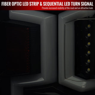 Spec D LED Tail Lights (Dark Smoke w/ Sequential Turn Signal): Ram 2500 & 3500 2019 - 2024