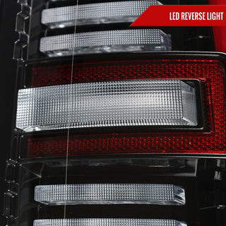 Spec D LED Sequential Signal Tail Lights Jet Black: Fits Ram 2500/3500 2019-2024 Halogen