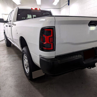 Spec D LED Tail Lights (Jet Black w/ Sequential Turn Signal): Ram 2500 & 3500 2019 - 2024