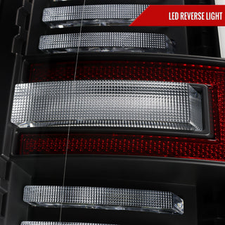 Spec D LED Sequential Signal Tail Lights Matte Black: Fits Ram 2500/3500 2019-2024 Halogen
