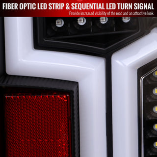 Spec D LED Tail Lights (Matte Black w/ Sequential Turn Signal): Ram 2500 & 3500 2019 - 2024