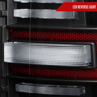 Spec D Red LED Bar Sequential Signal Tail Lights: Fits Ram 2500/3500 2019-2024 Halogen