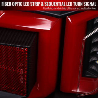 Spec D LED Tail Lights (Black w/ Sequential Turn Signal): Ram 2500 & 3500 2019 - 2024