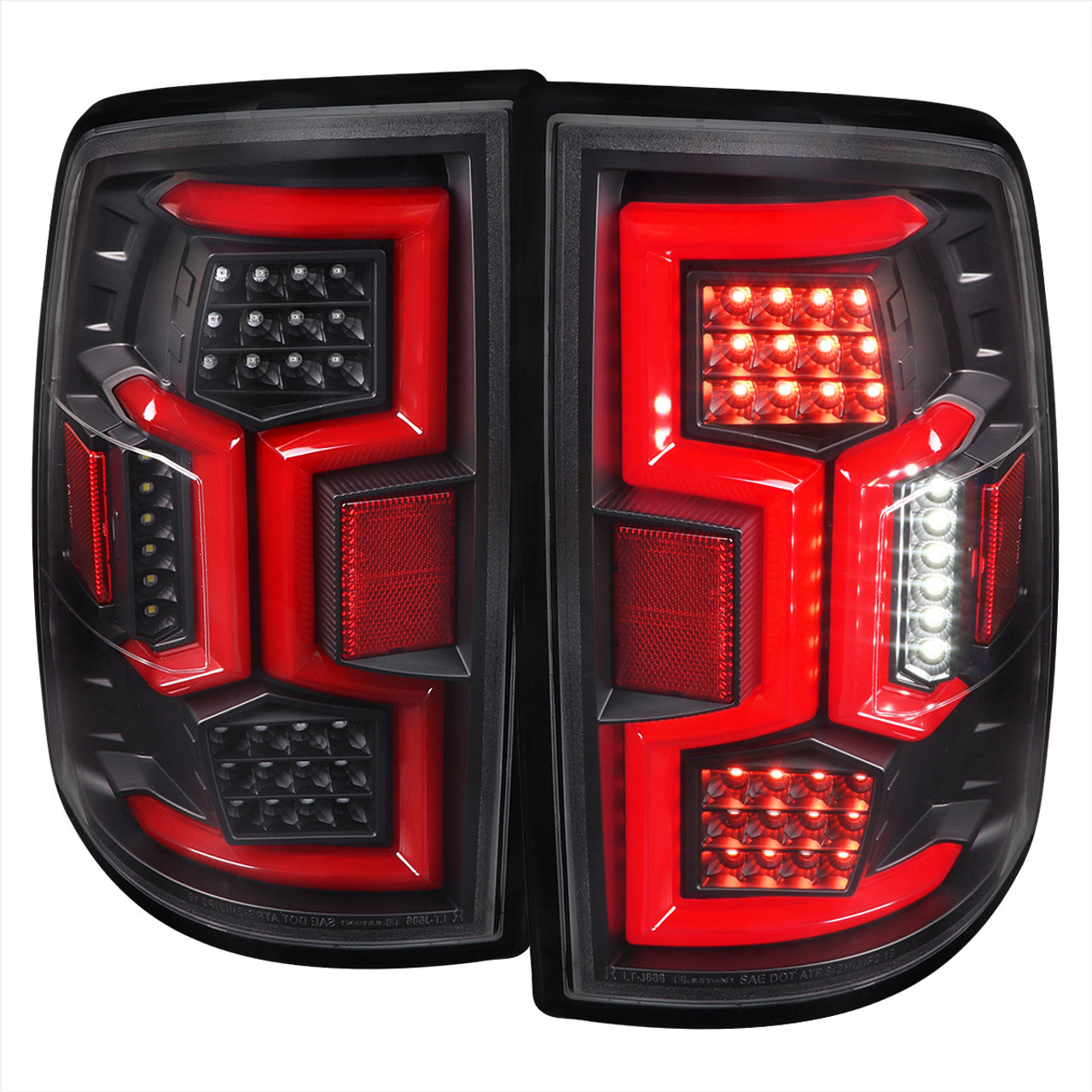 Spec D LED Tail Lights (Black w/ Sequential Turn Signal): Ram 2500 & 3500 2019 - 2024