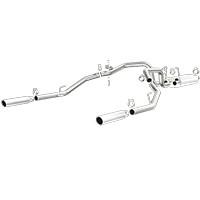 Magnaflow Street Series Stainless Cat-Back Exhaust Dual Split Rear Exit: Dodge Ram 1500 2009 - 2010