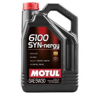 Motul 5L Technosynthese Engine Oil 6100 SYN-NERGY 5W30 - VW 502 00 505 00 - MB 229.5