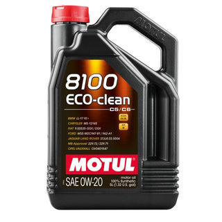 Motul 5L Synthetic Engine Oil 8100 0W20 Eco-Clean