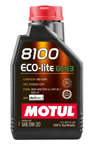 Motul 1L Synthetic Engine Oil 8100 Eco-Lite Gen3 5W20
