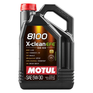 Motul 5L Synthetic Engine Oil 8100 X-Clean 5W30